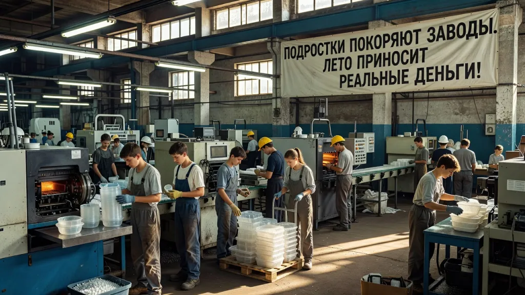 Подростки покоряют заводы. Лето приносит реальные деньги!