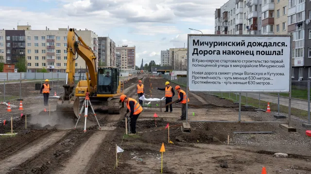 Мичуринский дождался. Дорога наконец пошла!